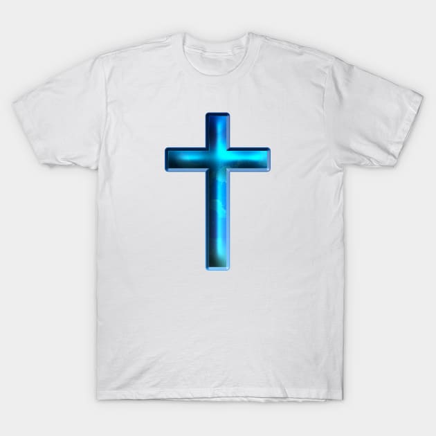 Blue Cross T-Shirt by IBMClothing